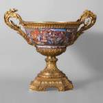 广东瓷器-镀金青铜杯-19世纪