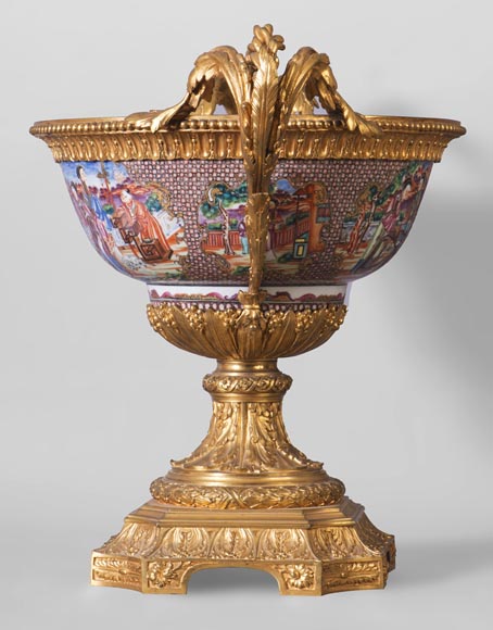 广东瓷器-镀金青铜杯-19世纪-1