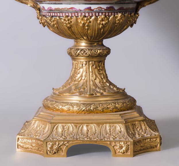 广东瓷器-镀金青铜杯-19世纪-3