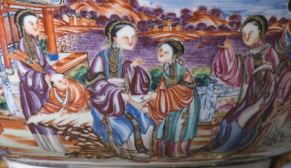 广东瓷器-镀金青铜杯-19世纪-8