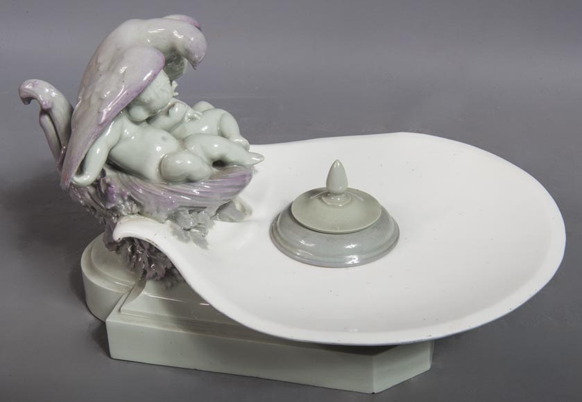 塞弗尔制造-陶瓷小天使主题水墨盒-0