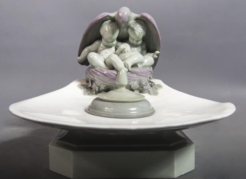 塞弗尔制造-陶瓷小天使主题水墨盒-2