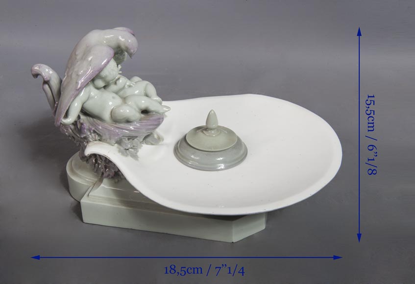 塞弗尔制造-陶瓷小天使主题水墨盒-8