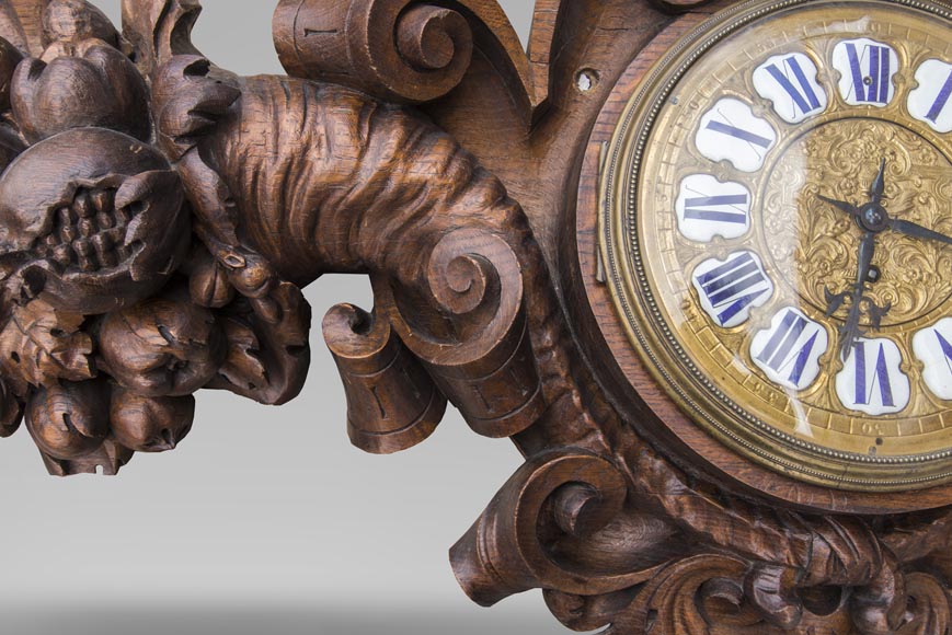 描绘赫尔墨斯以及其标志性神杖的钟表，19世纪末-4