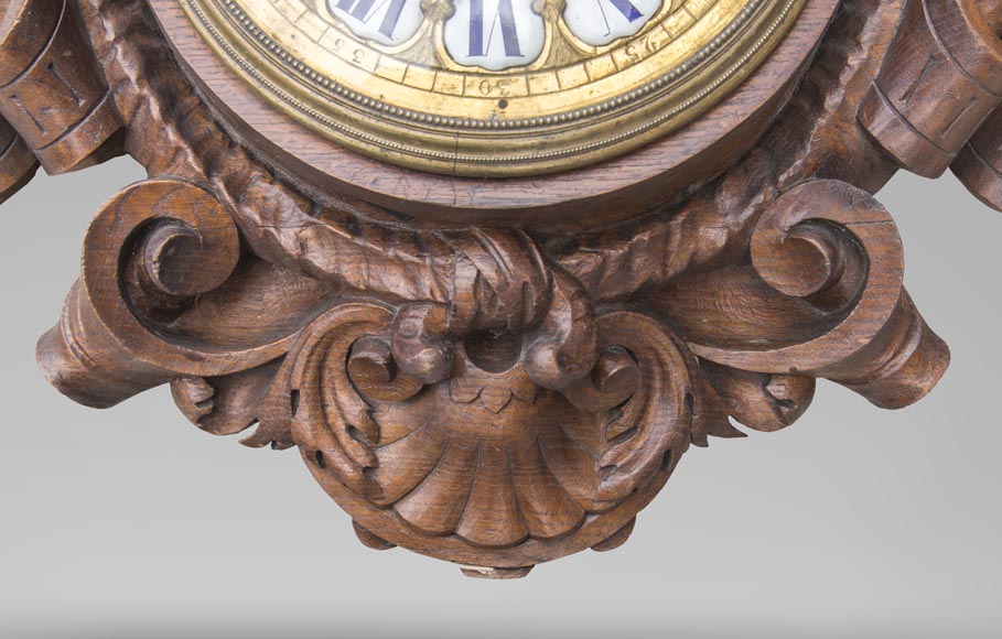 描绘赫尔墨斯以及其标志性神杖的钟表，19世纪末-5
