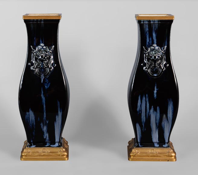 阿尔伯特-欧内斯特·开利-贝勒斯 塞夫尔瓷器制造厂 “景德镇”装饰花瓶 1884-0