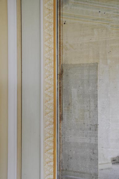 一对路易十六风格木制灰墁门，带有镜子，约1970年-4