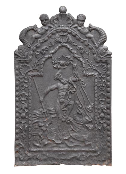饰有尼普顿的新文艺复兴风格壁炉炉板，十九世纪-0