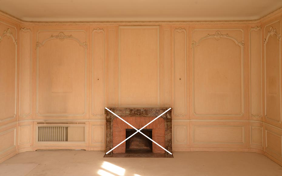 两间路易十五风格的镶木板装饰，十九世纪末-9
