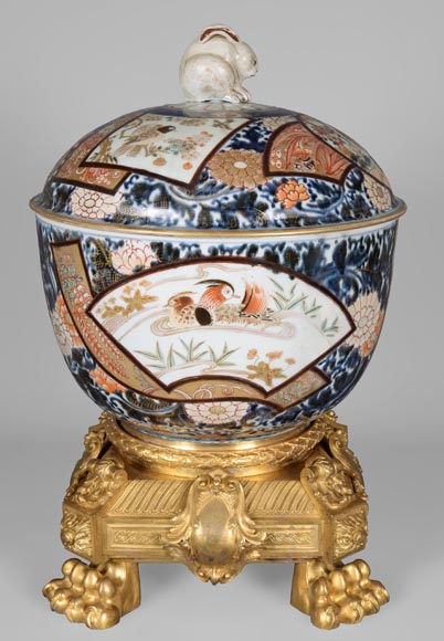 伊万里瓷器（Porcelaine d'Imari），拿破仑三世风格镀金青铜框架-19世纪-0