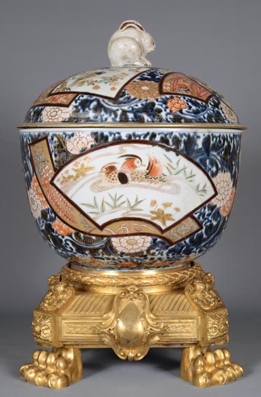 伊万里瓷器（Porcelaine d'Imari），拿破仑三世风格镀金青铜框架-19世纪-1