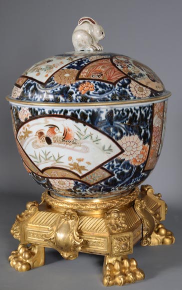 伊万里瓷器（Porcelaine d'Imari），拿破仑三世风格镀金青铜框架-19世纪-2
