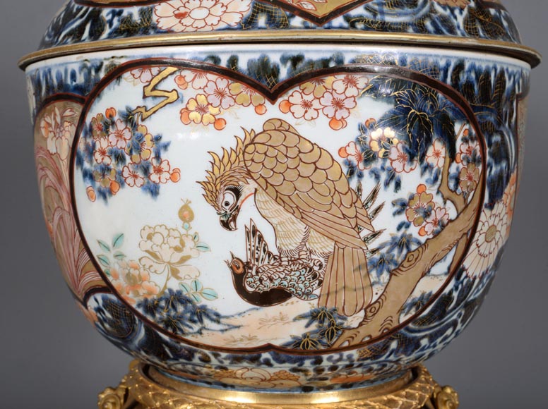 伊万里瓷器（Porcelaine d'Imari），拿破仑三世风格镀金青铜框架-19世纪-7