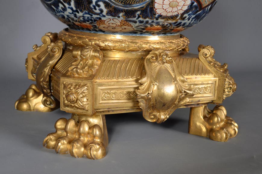 伊万里瓷器（Porcelaine d'Imari），拿破仑三世风格镀金青铜框架-19世纪-8