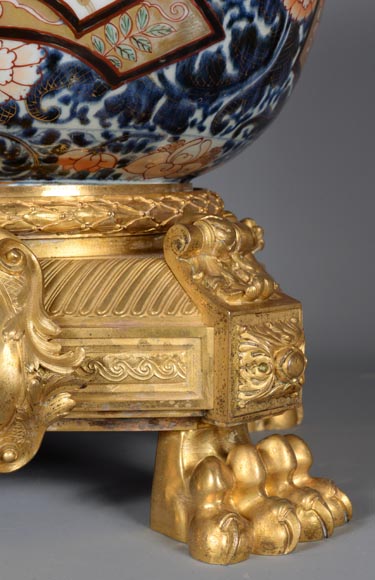 伊万里瓷器（Porcelaine d'Imari），拿破仑三世风格镀金青铜框架-19世纪-9