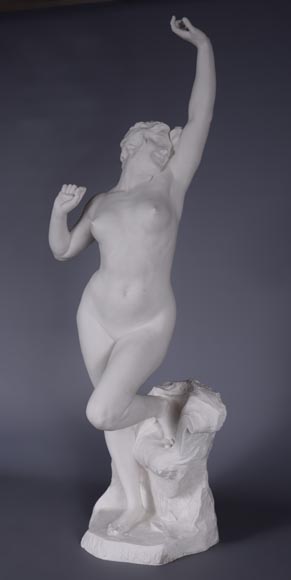 塞夫尔省制造：玛蒂娜多(Matinado)  白瓷造像  复刻雕塑家菲利克斯·查彭蒂埃(Félix CHARPENTIER)大理石作品  1910 -3