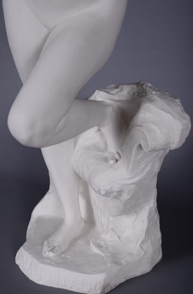 塞夫尔省制造：玛蒂娜多(Matinado)  白瓷造像  复刻雕塑家菲利克斯·查彭蒂埃(Félix CHARPENTIER)大理石作品  1910 -11