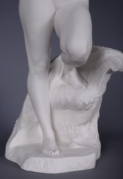 塞夫尔省制造：玛蒂娜多(Matinado)  白瓷造像  复刻雕塑家菲利克斯·查彭蒂埃(Félix CHARPENTIER)大理石作品  1910 -12