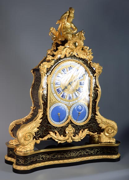雅克·图雷特（1669-1738） 天文钟摆 安装在布尔镶嵌盒内  考证为阿尔弗雷德·艾曼纽尔·博德雷 (1847-1919) 穆奇公爵收藏-1