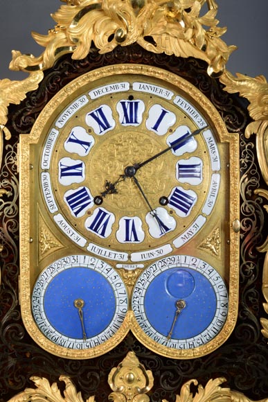 雅克·图雷特（1669-1738） 天文钟摆 安装在布尔镶嵌盒内  考证为阿尔弗雷德·艾曼纽尔·博德雷 (1847-1919) 穆奇公爵收藏-2