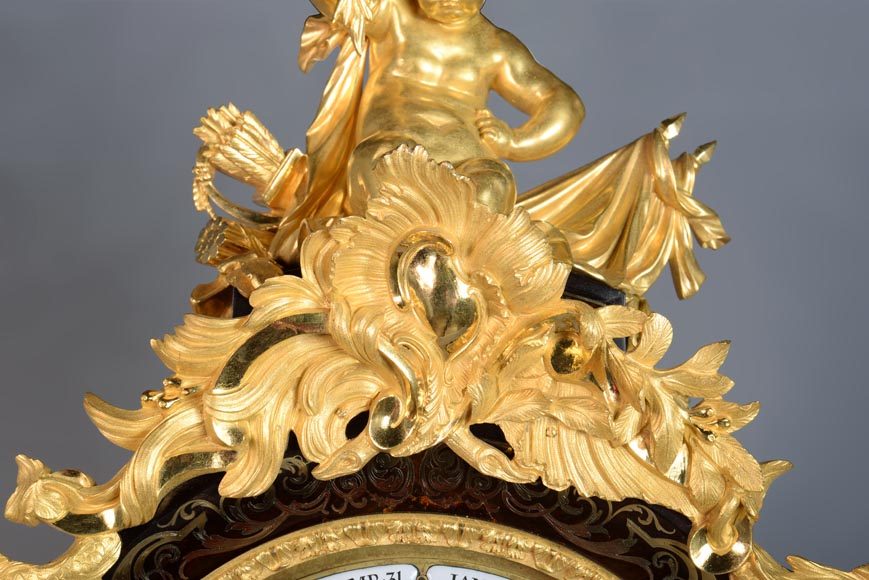 雅克·图雷特（1669-1738） 天文钟摆 安装在布尔镶嵌盒内  考证为阿尔弗雷德·艾曼纽尔·博德雷 (1847-1919) 穆奇公爵收藏-6