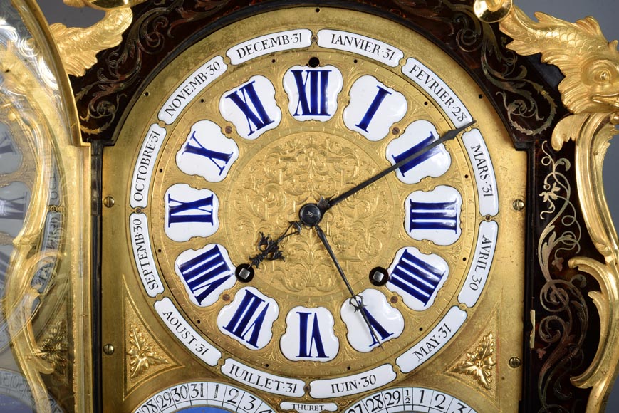 雅克·图雷特（1669-1738） 天文钟摆 安装在布尔镶嵌盒内  考证为阿尔弗雷德·艾曼纽尔·博德雷 (1847-1919) 穆奇公爵收藏-9