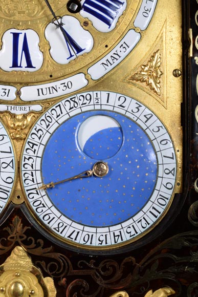 雅克·图雷特（1669-1738） 天文钟摆 安装在布尔镶嵌盒内  考证为阿尔弗雷德·艾曼纽尔·博德雷 (1847-1919) 穆奇公爵收藏-11