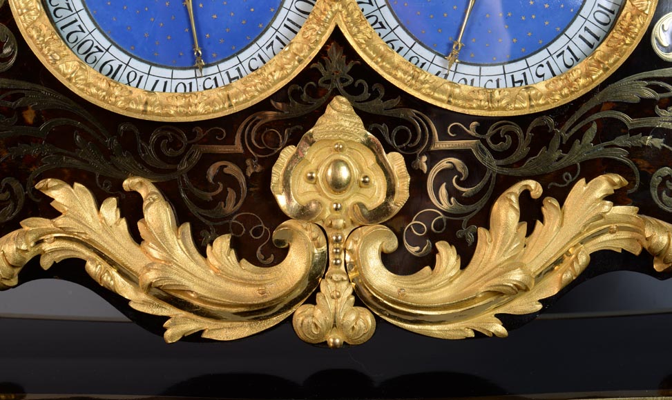 雅克·图雷特（1669-1738） 天文钟摆 安装在布尔镶嵌盒内  考证为阿尔弗雷德·艾曼纽尔·博德雷 (1847-1919) 穆奇公爵收藏-15