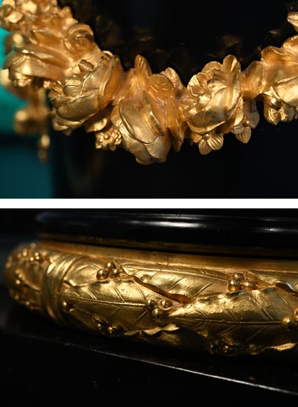 铜匠奥古斯特-路易·马尔基 为吉鲁家定制 一对九火大烛台 青铜镀金银 古铜色 约1855年-28