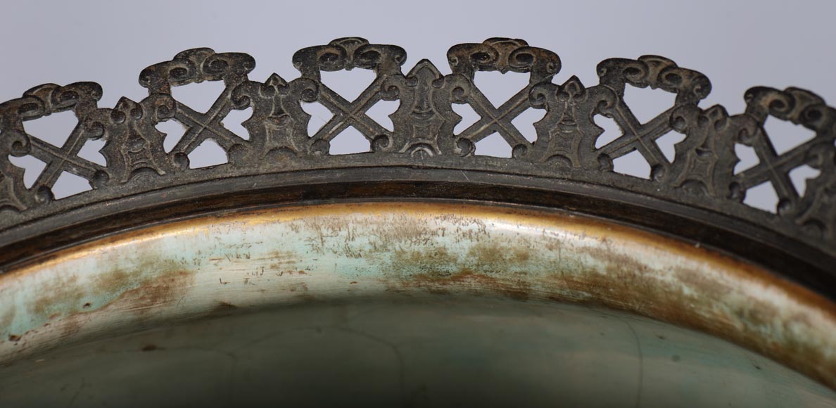 费尔南德.特斯马尔（Fernand THESMAR），中式青铜底座大花瓶，龙型装饰-3