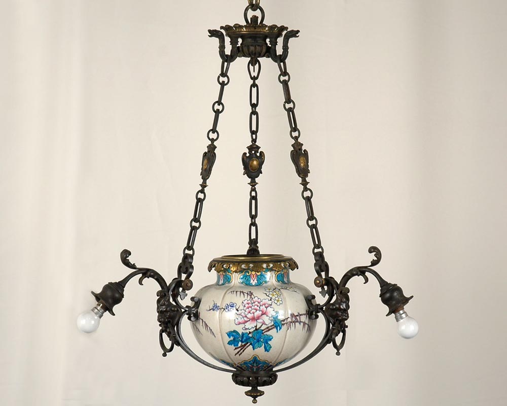 儒勒·维亚尔公司（样式）：彩陶装饰吊灯-0
