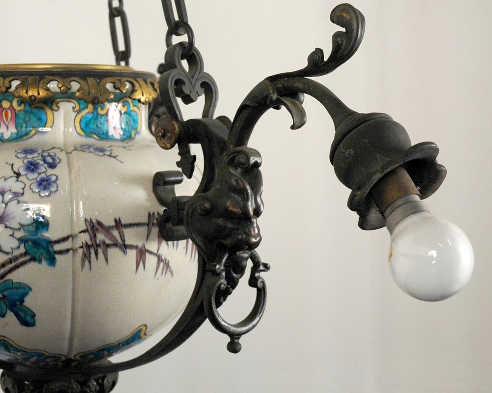 儒勒·维亚尔公司（样式）：彩陶装饰吊灯-3