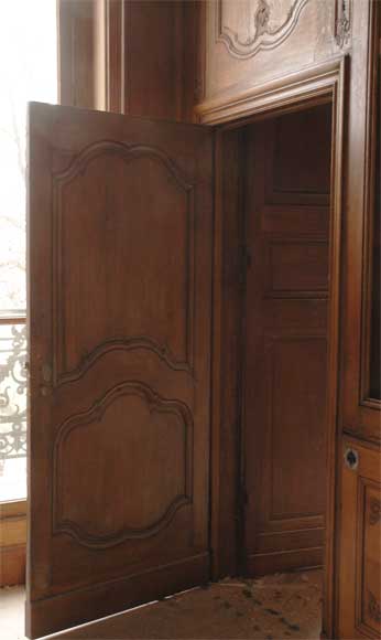 二十世纪初路易十五风格橡木雕刻护墙板-7