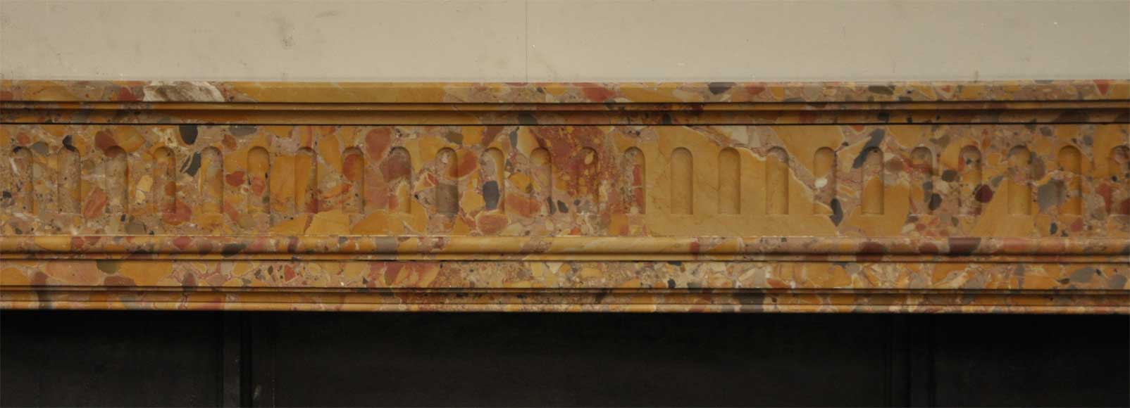 路易十六风格阿勒颇石古典壁炉-1