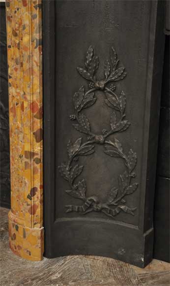 路易十六风格阿勒颇石古典壁炉-5