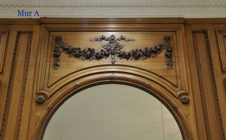 路易十六风格胡桃木护壁板-4