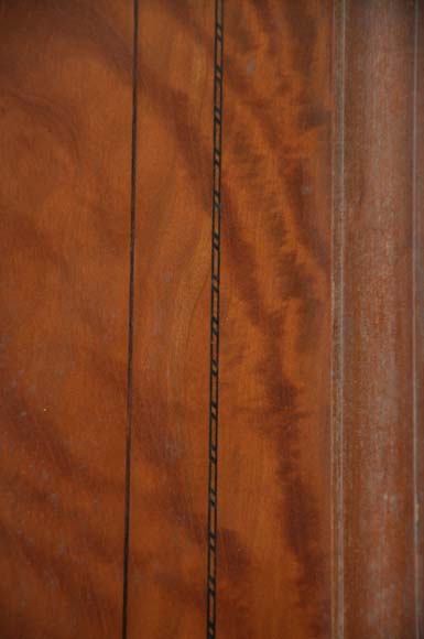 烤漆桃心木嵌丝装饰双扇门和两只单扇门-10