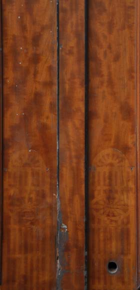 烤漆桃心木嵌丝装饰双扇门和两只单扇门-11