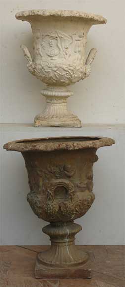 19世纪丘比特注铅花瓶-0