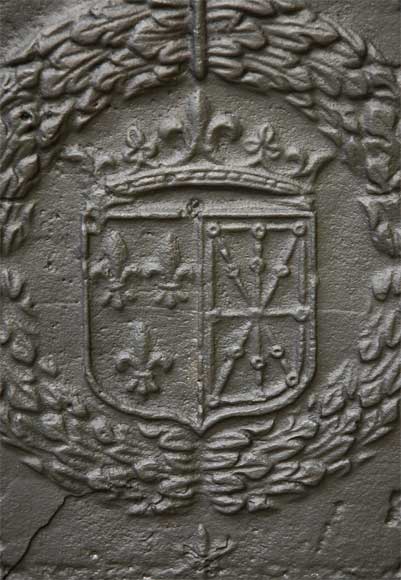 1613年法兰西纹章和纳瓦拉纹章装饰炉板-2