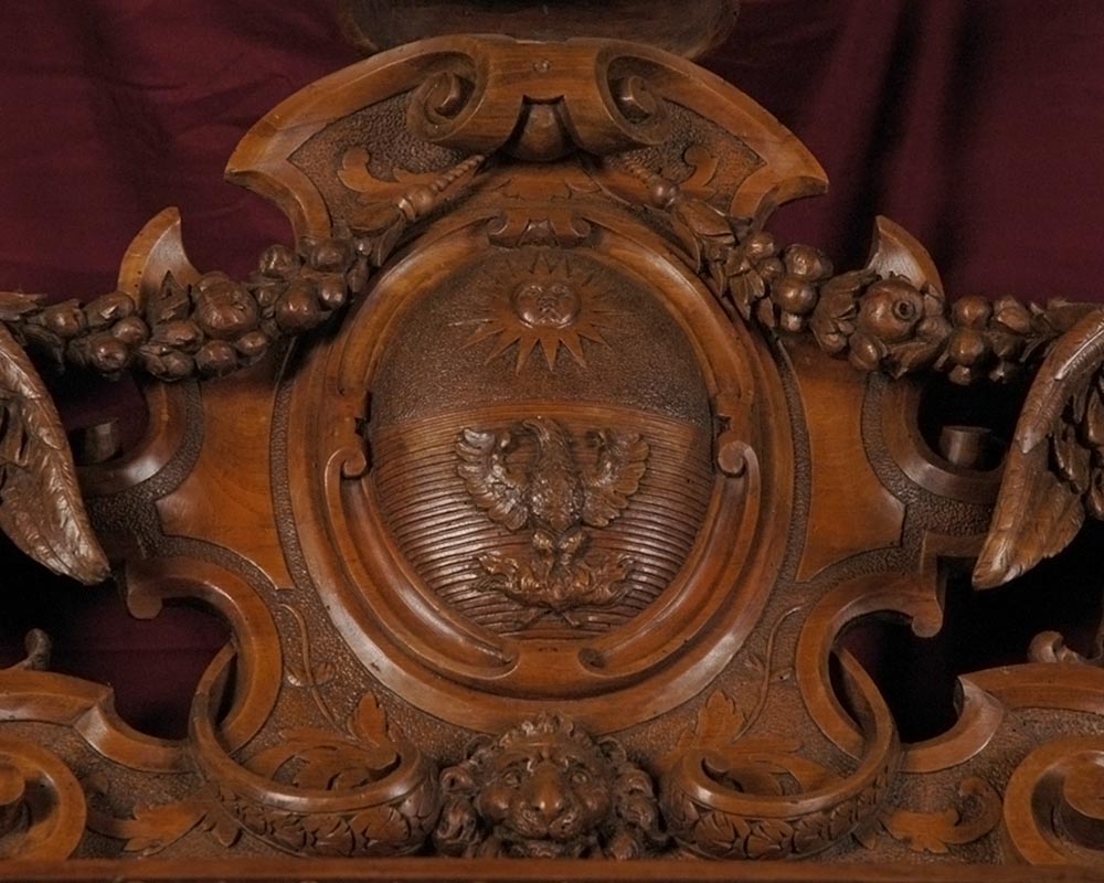 米开朗琪罗·古根海姆 : 胡桃木雕刻镜框-2