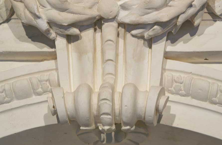 天使雕像龛式喷泉-15