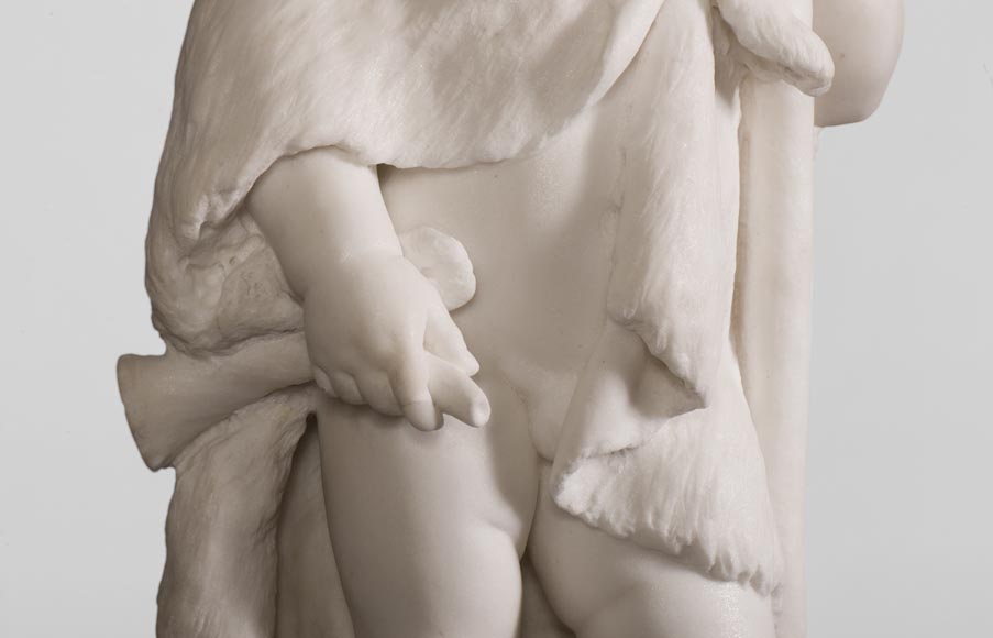 “小时候的赫拉克勒斯“ 雕塑大理石 约1880年-4