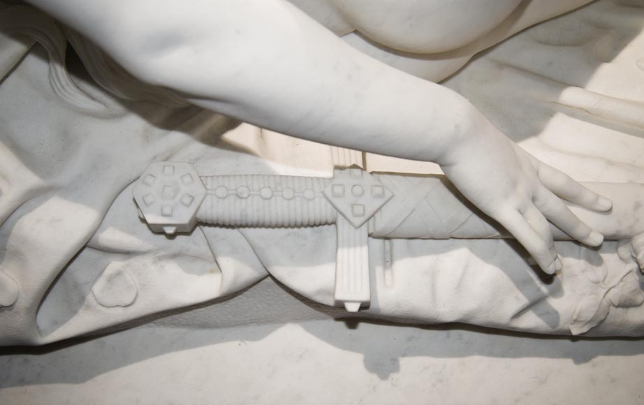 “阿尔米德之梦”，阿曼德·德西雷·霍诺雷·巴雷创作的卡拉拉大理石的华美雕像，1878年世界博览会中展出-6
