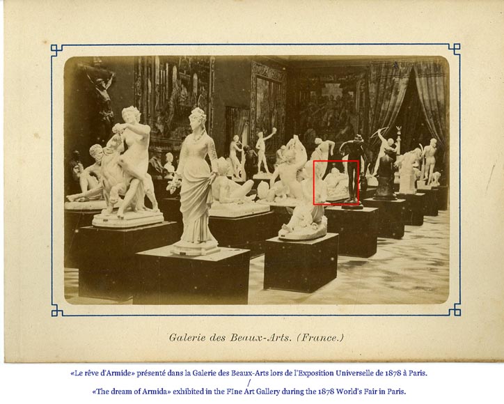“阿尔米德之梦”，阿曼德·德西雷·霍诺雷·巴雷创作的卡拉拉大理石的华美雕像，1878年世界博览会中展出-12