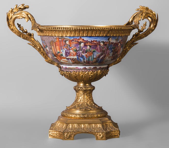 广东瓷器-镀金青铜杯-19世纪-0