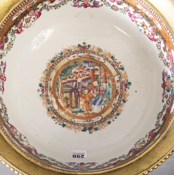 广东瓷器-镀金青铜杯-19世纪-12