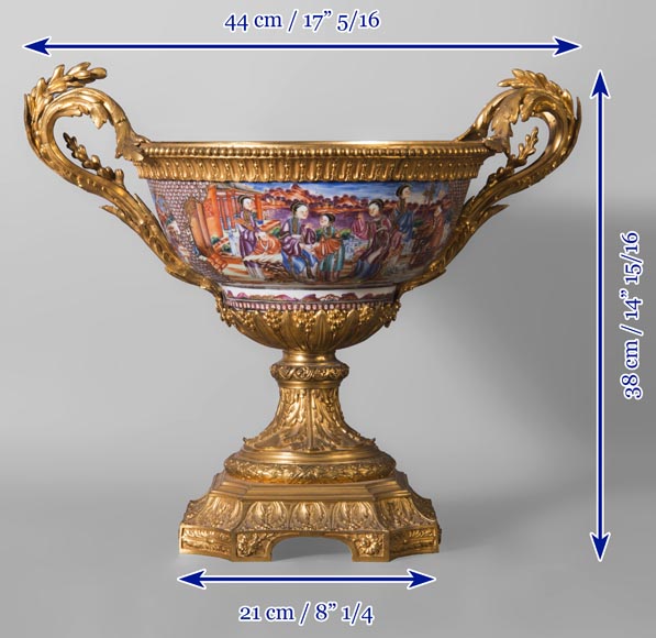广东瓷器-镀金青铜杯-19世纪-14