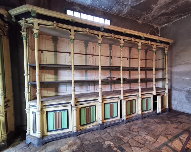 一对新哥特风格商店陈列家具，约1870年-7