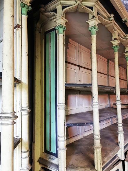 一对新哥特风格商店陈列家具，约1870年-8